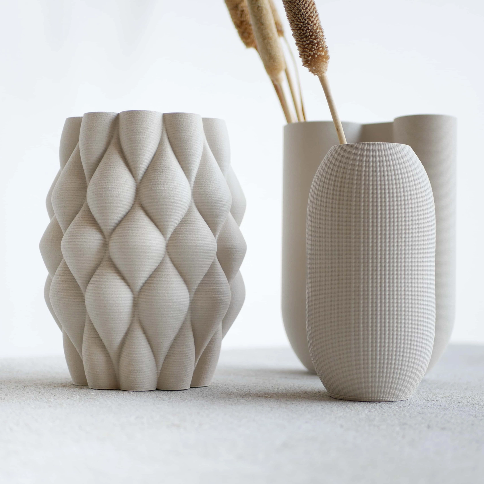 Minimum Design nachhaltige Vase FARO für künstliche Pflanzen