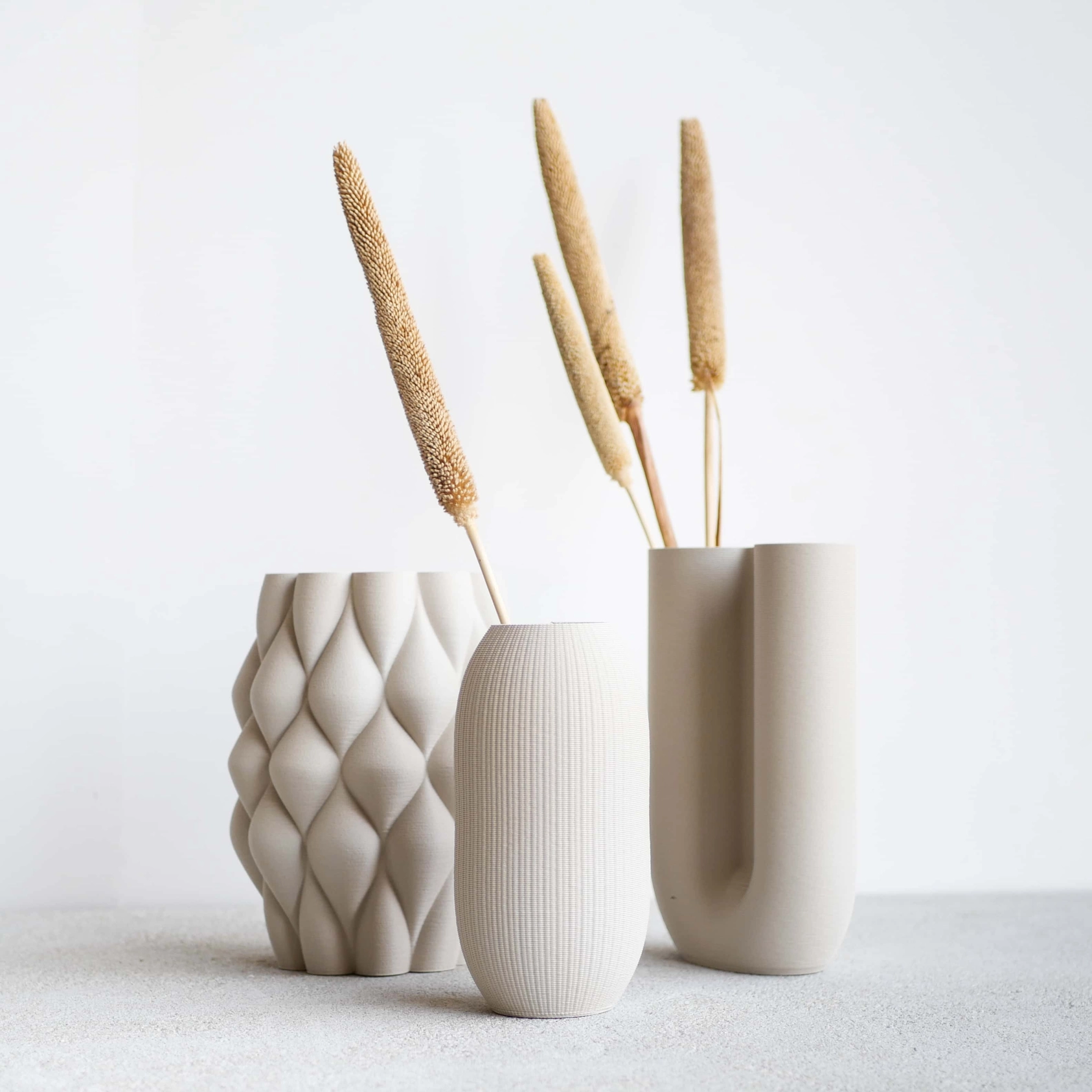 Minimum Design nachhaltige Vase FARO für künstliche Pflanzen
