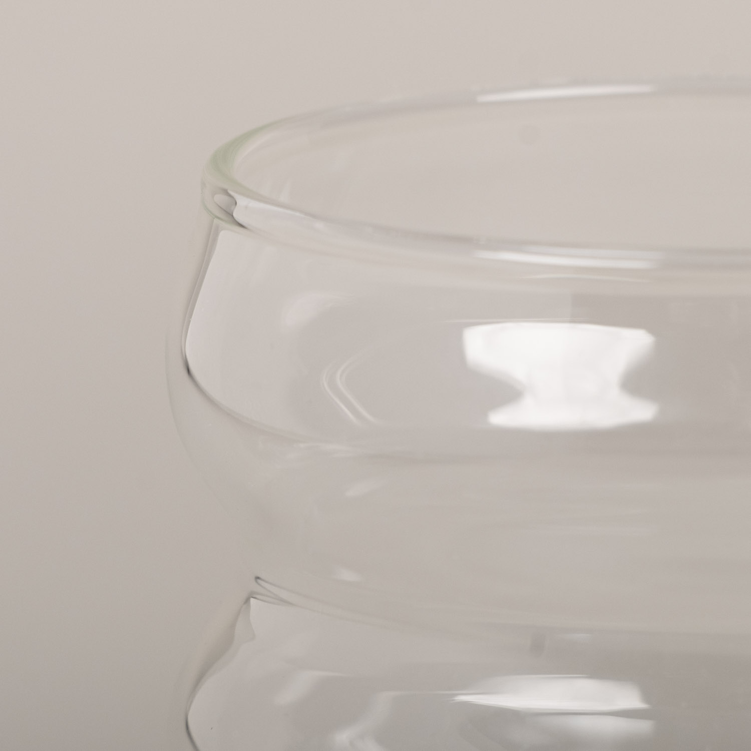 Eulenschnitt Bubble Glas mit vier Ringen, für Cocktails und kalte Getränke