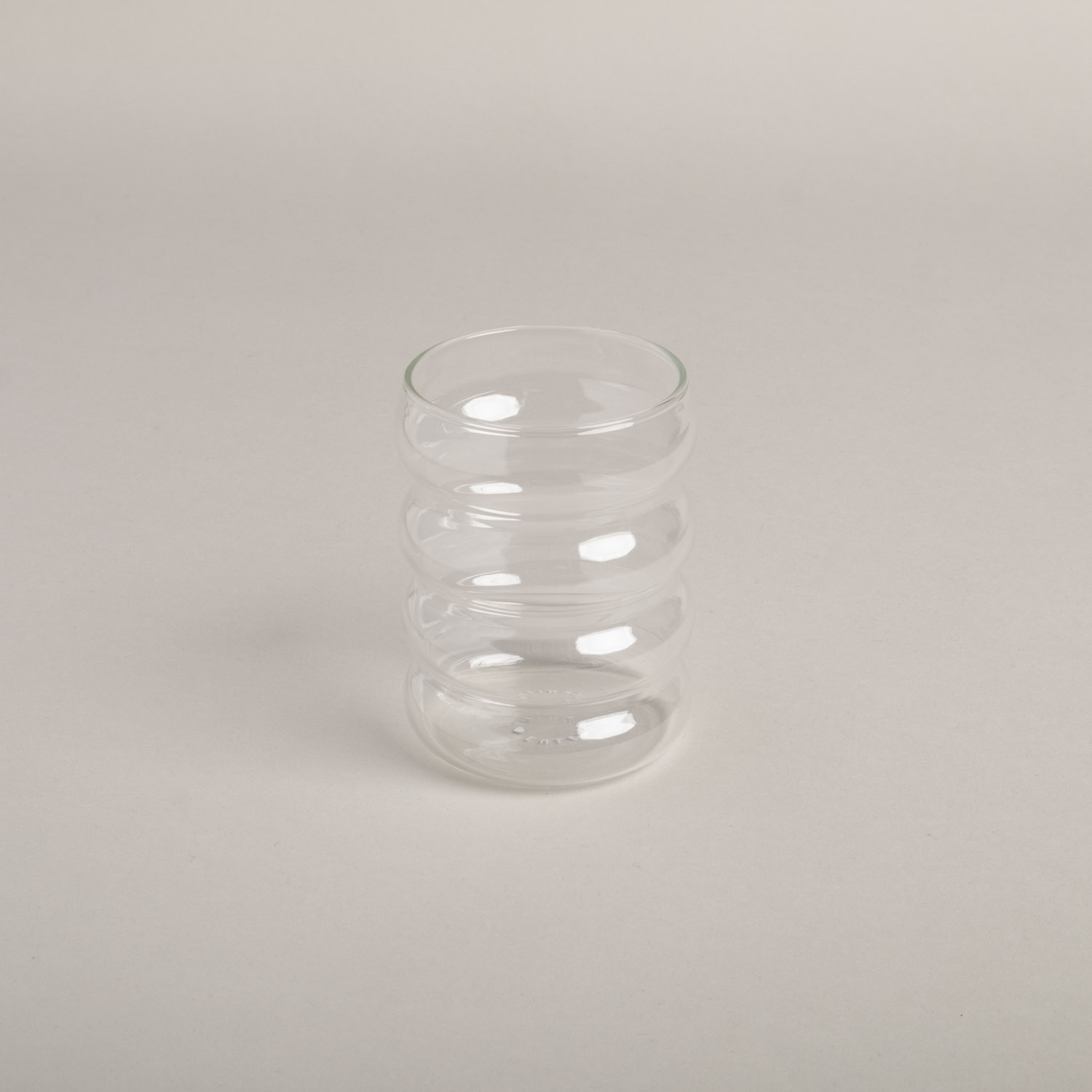 Eulenschnitt Bubble Glas mit vier Ringen, für Cocktails und kalte Getränke