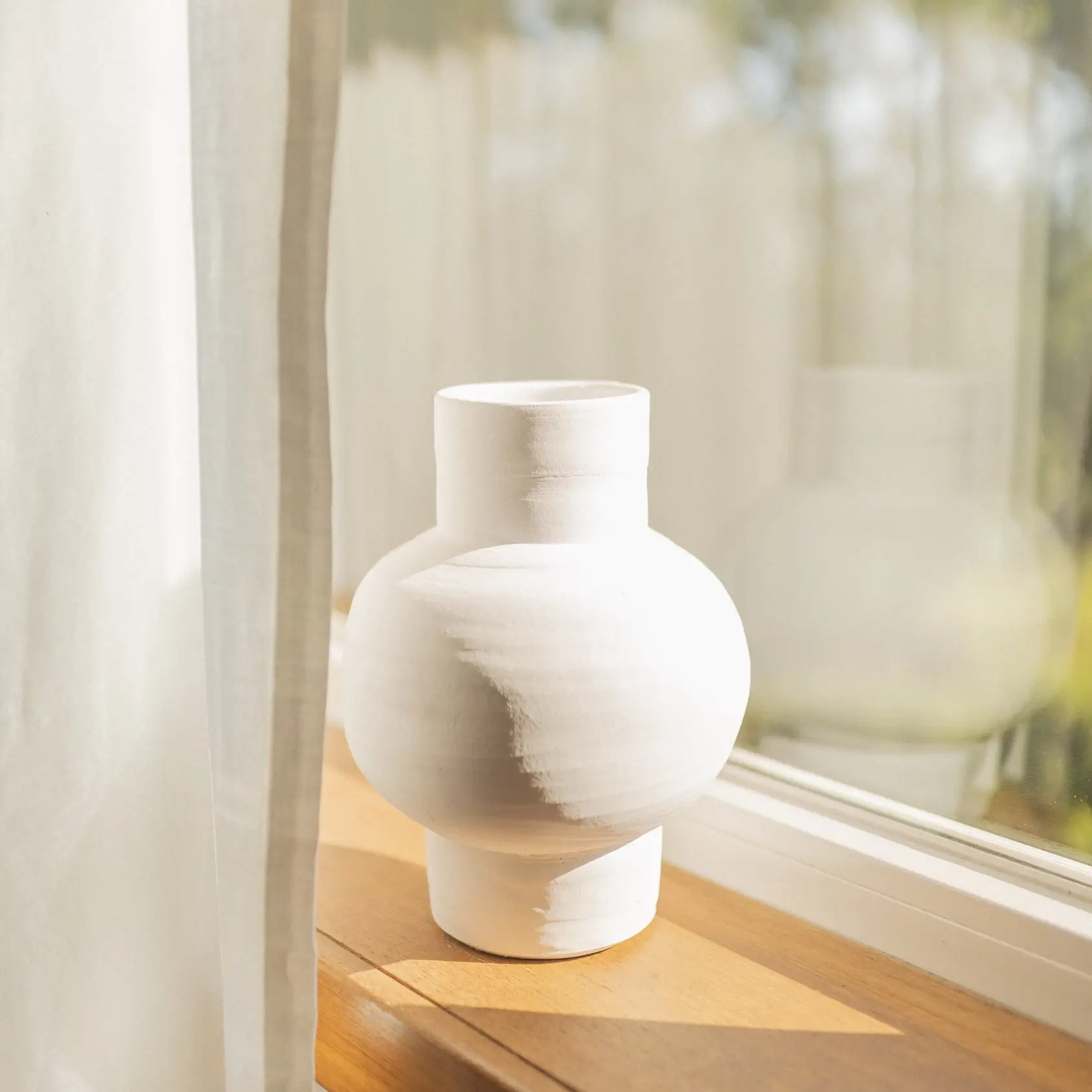 Oito.Atelier Keramik-Vase PARMA, handgefertigt in Portugal