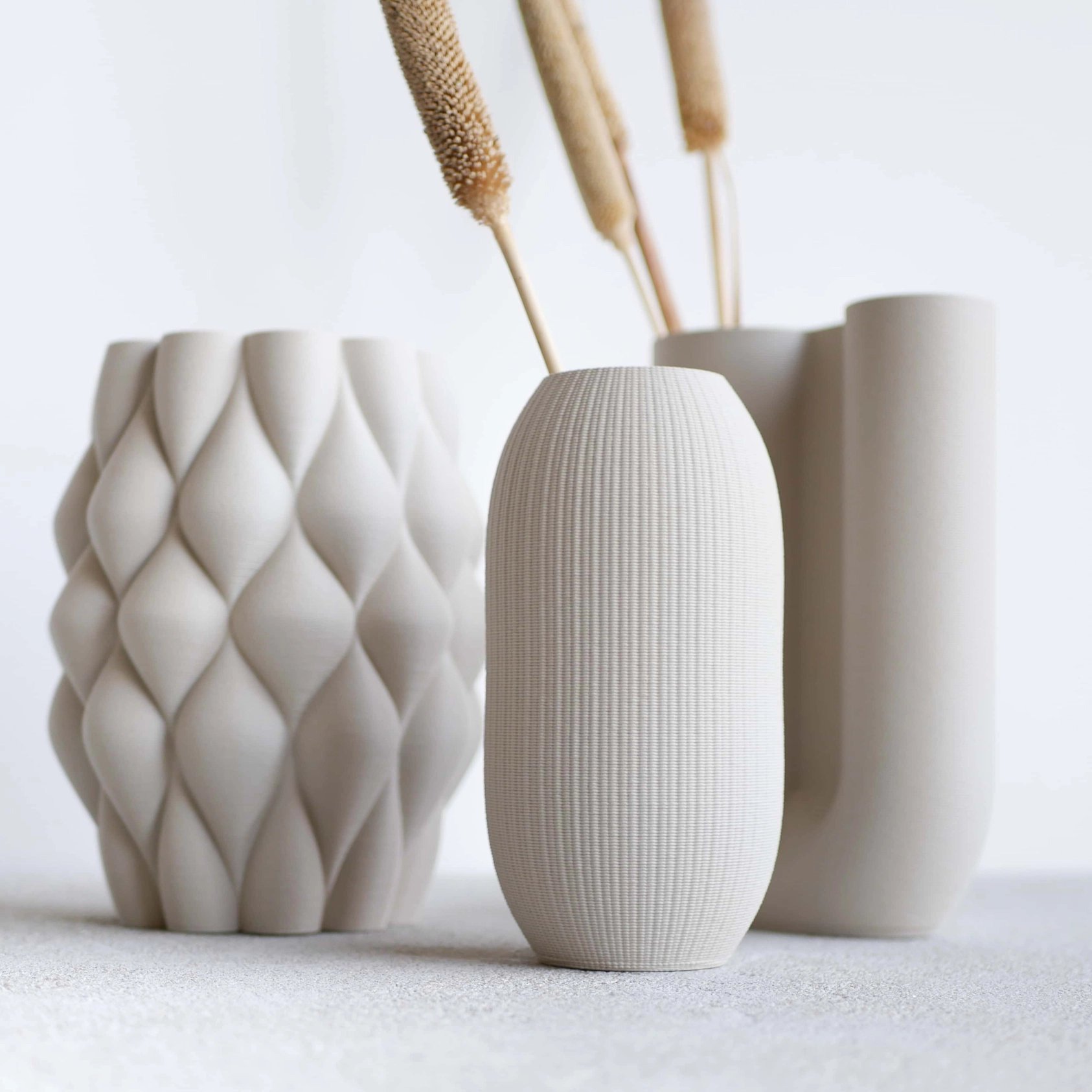 Minimum Design nachhaltige Vase FARO für künstliche Pflanzen