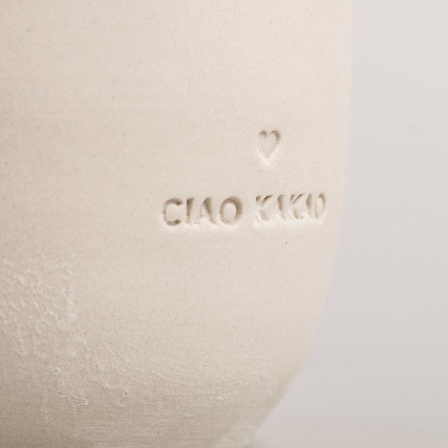 Eulenschnitt Steingut-Becher Ciao Kakao aus Portugal, für 320 ml