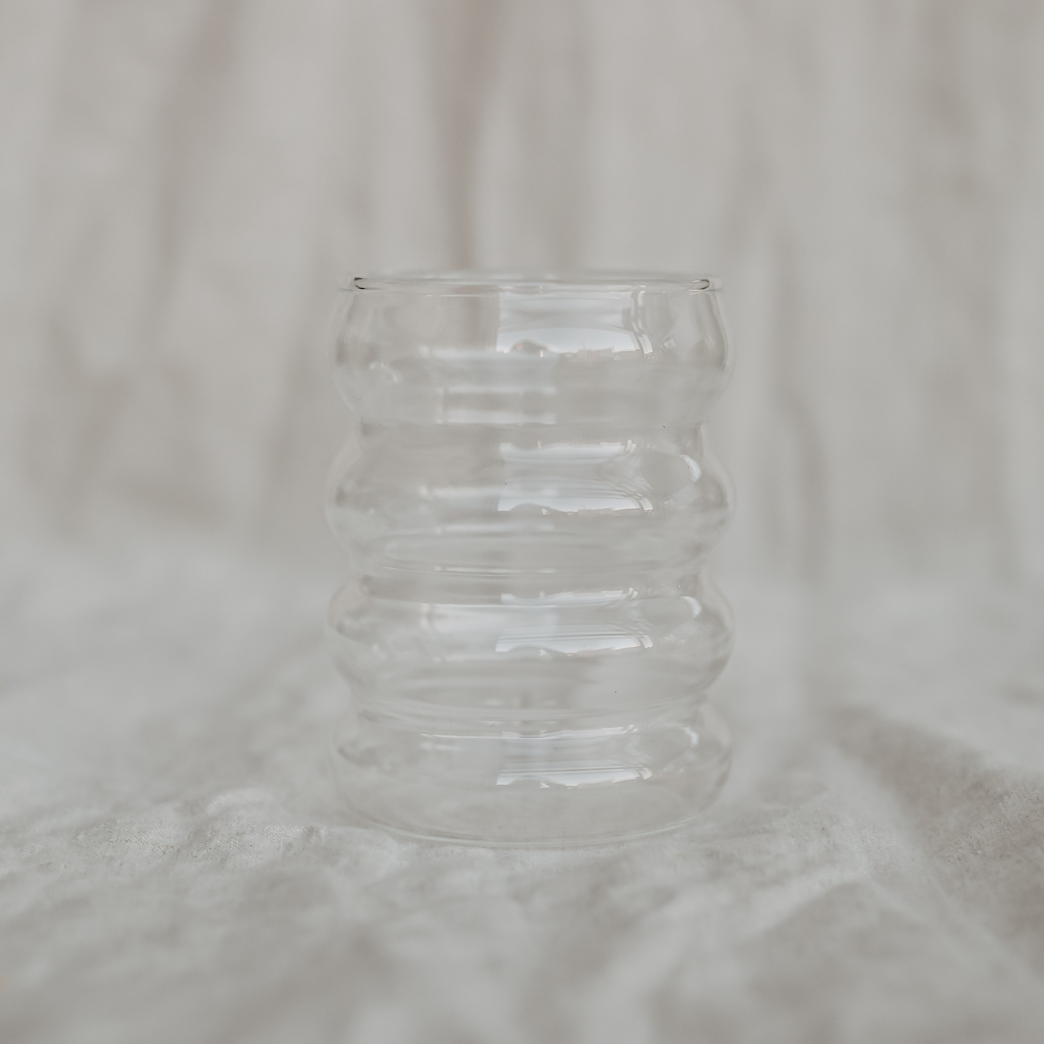 Eulenschnitt Bubble Glas mit vier Ringen, für Cocktails und kalte Getränke