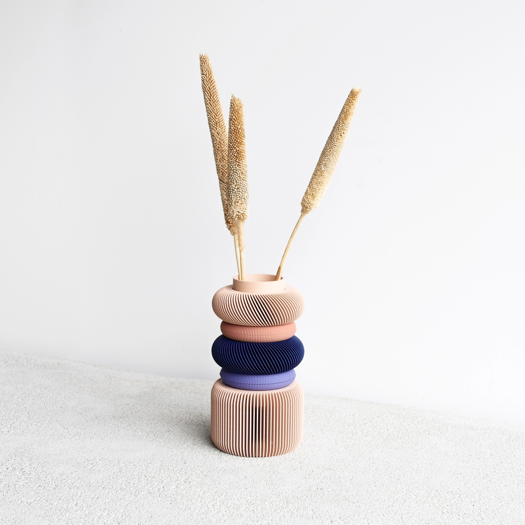 Minimum Design modulare Pflanzenvase BLUSH, 7-teilig, verschiedenfarbig