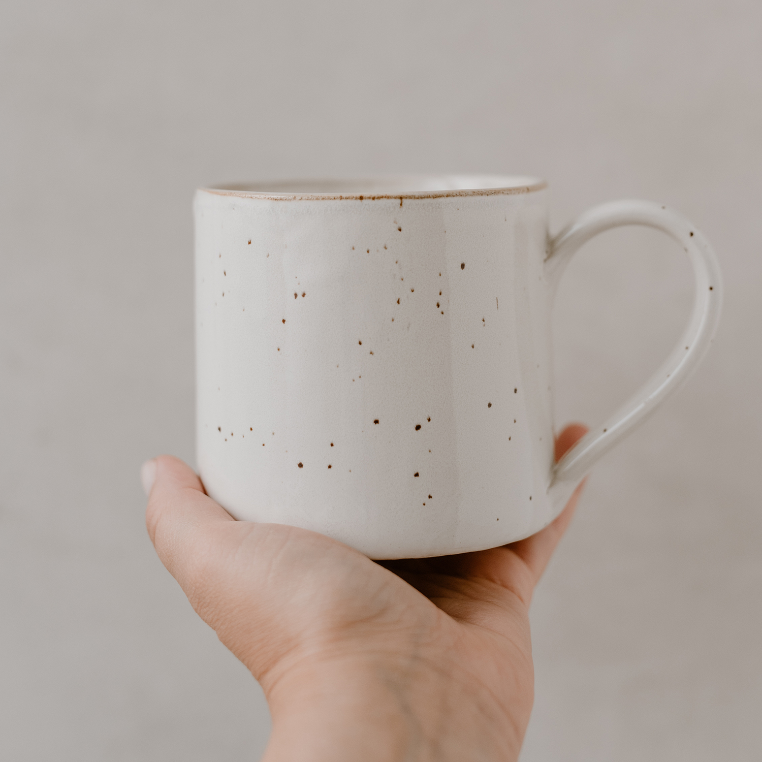 Eulenschnitt große Tasse CALMA, Steingut aus Portugal