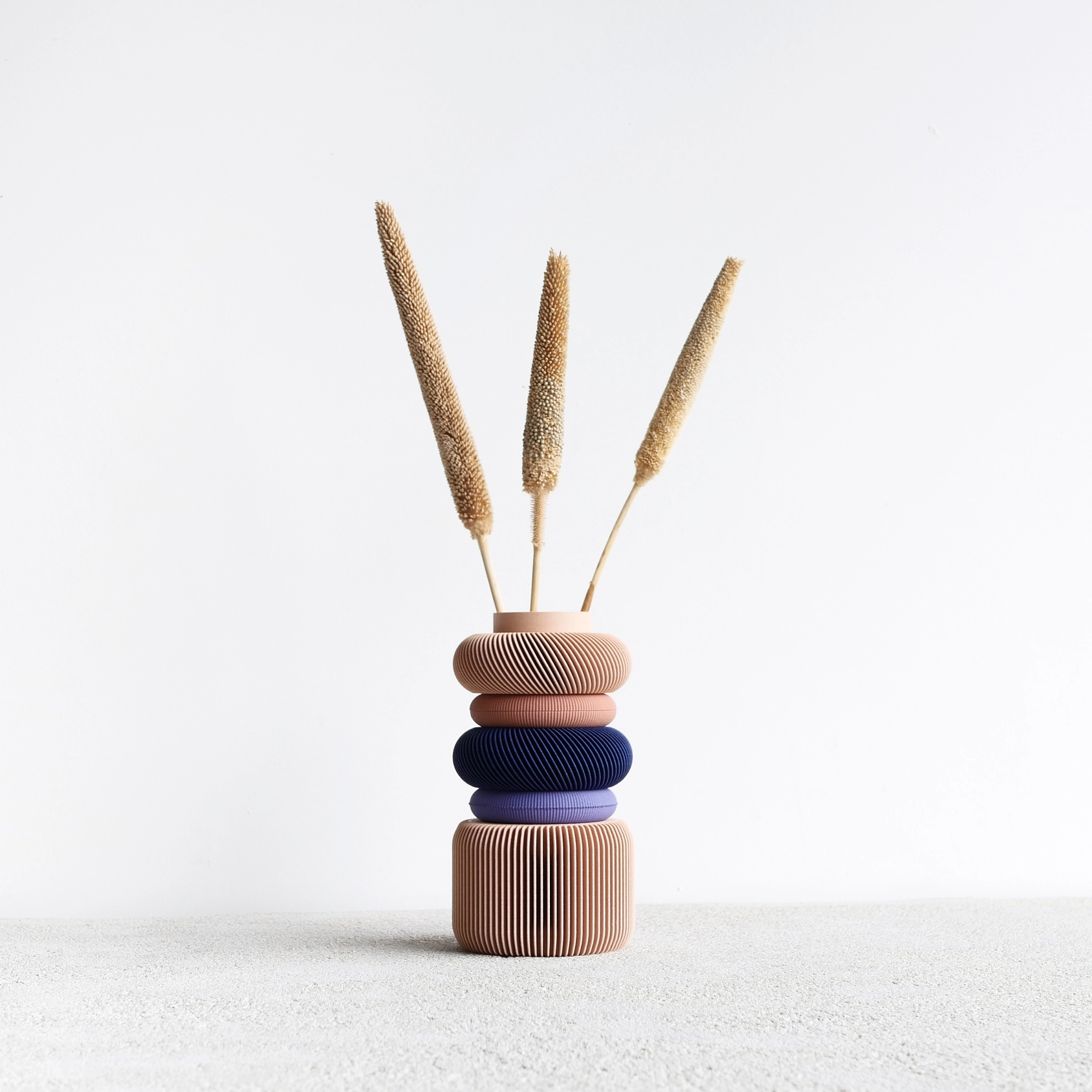 Minimum Design modulare Pflanzenvase BLUSH, 7-teilig, verschiedenfarbig