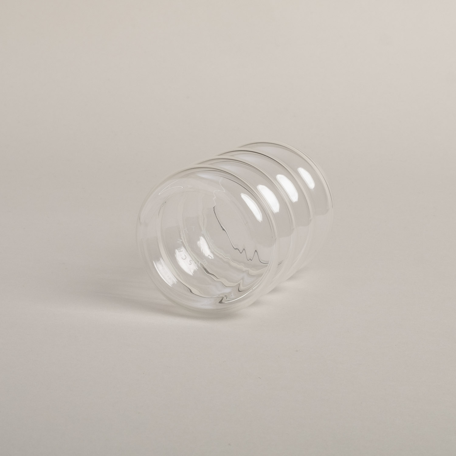 Eulenschnitt Bubble Glas mit vier Ringen, für Cocktails und kalte Getränke
